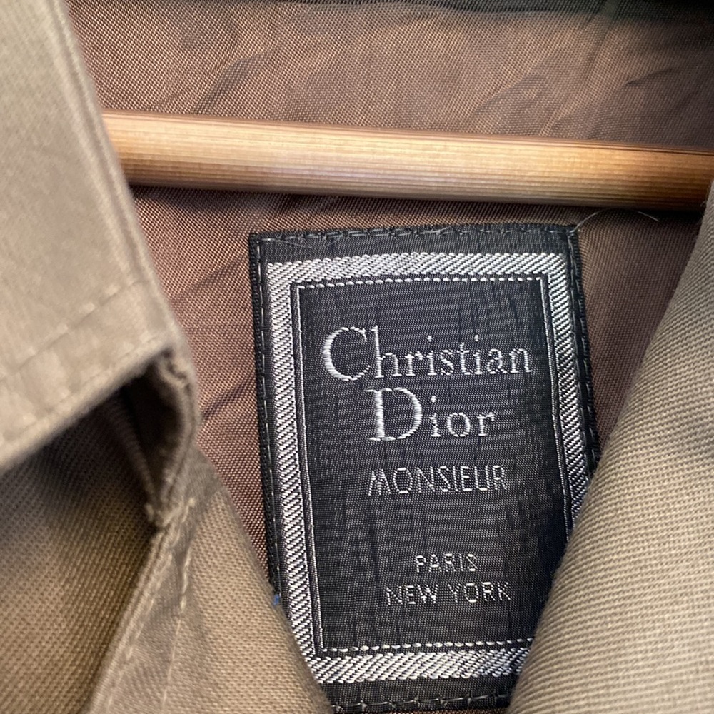 Vintage CHRISTIAN DIOR classic long trench coat 40R excellent cond… - Picture 3 of 16